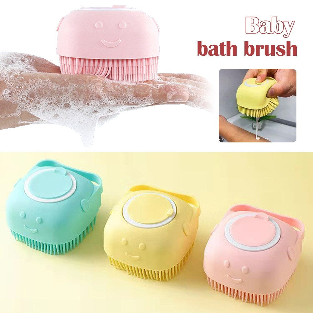 Pet Dog Shampoo Massager Brush Cat Massage Comb Grooming Scrubber Shower Brush for Bathing Short Hair Soft Silicone Brushes